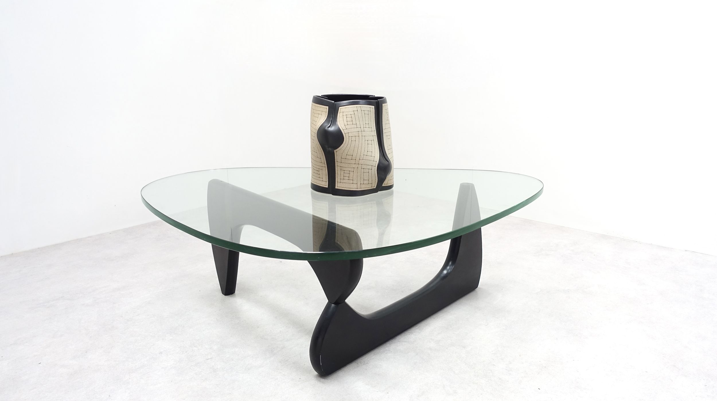 Noguchi table and Gustavo Perez ceramic