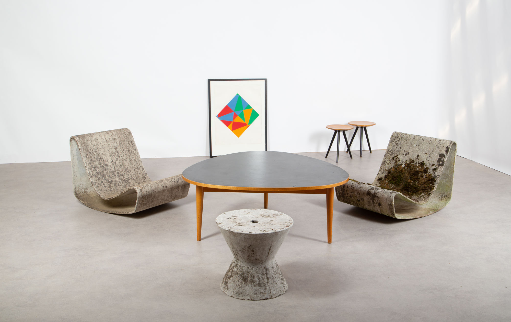 Willy Guhl Loop chairs