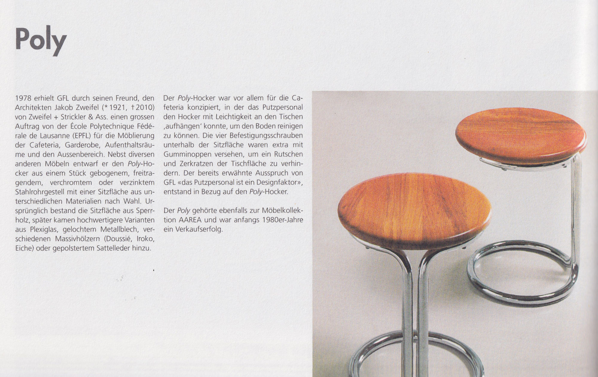 Gian Franco Legler Poly Hocker