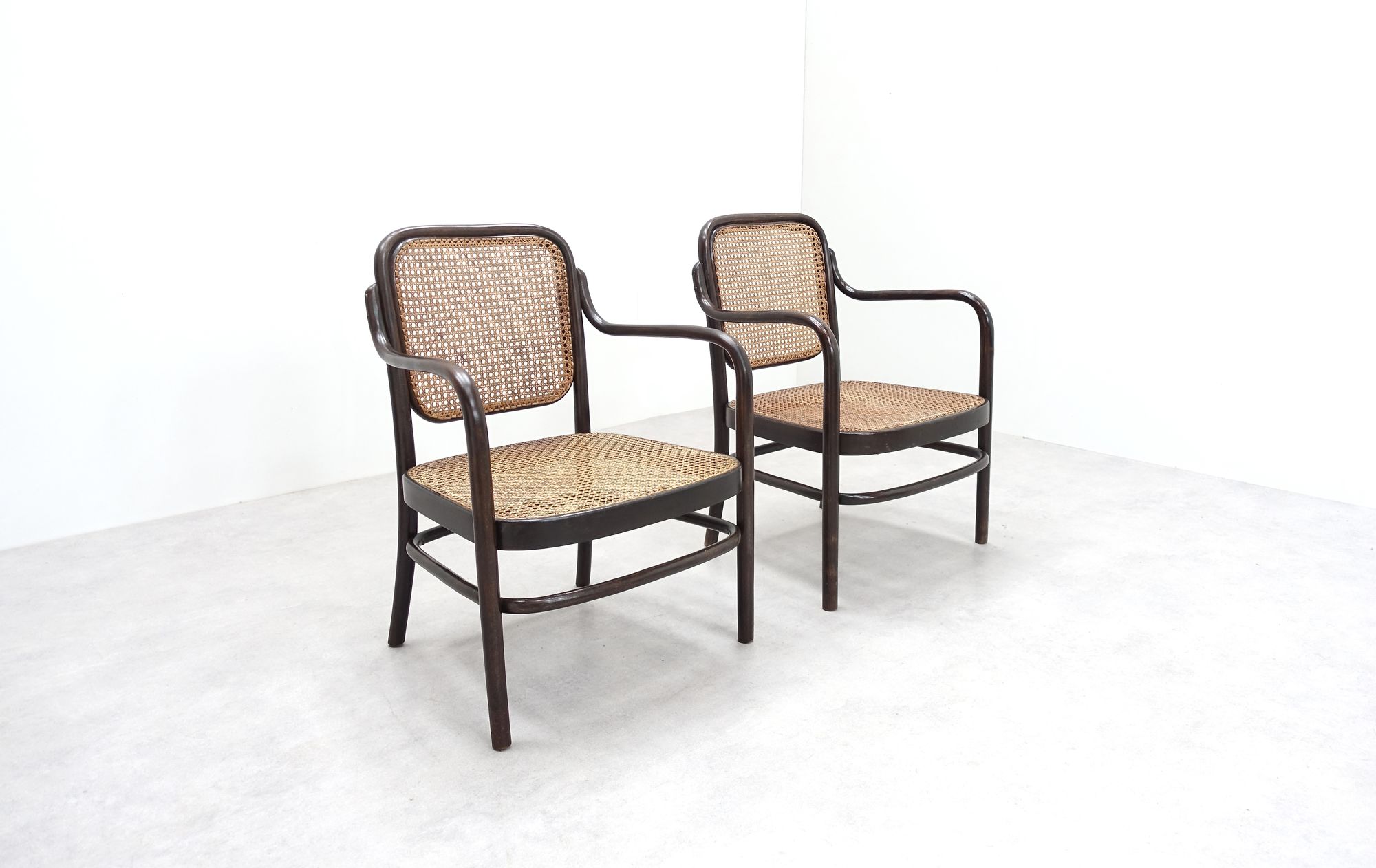 Adolf Gustav Schneck Thonet Wien Armchairs