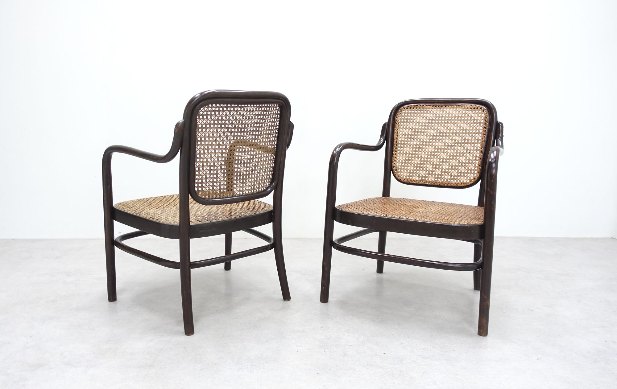 Adolf Gustav Schneck Thonet Wien Armchairs