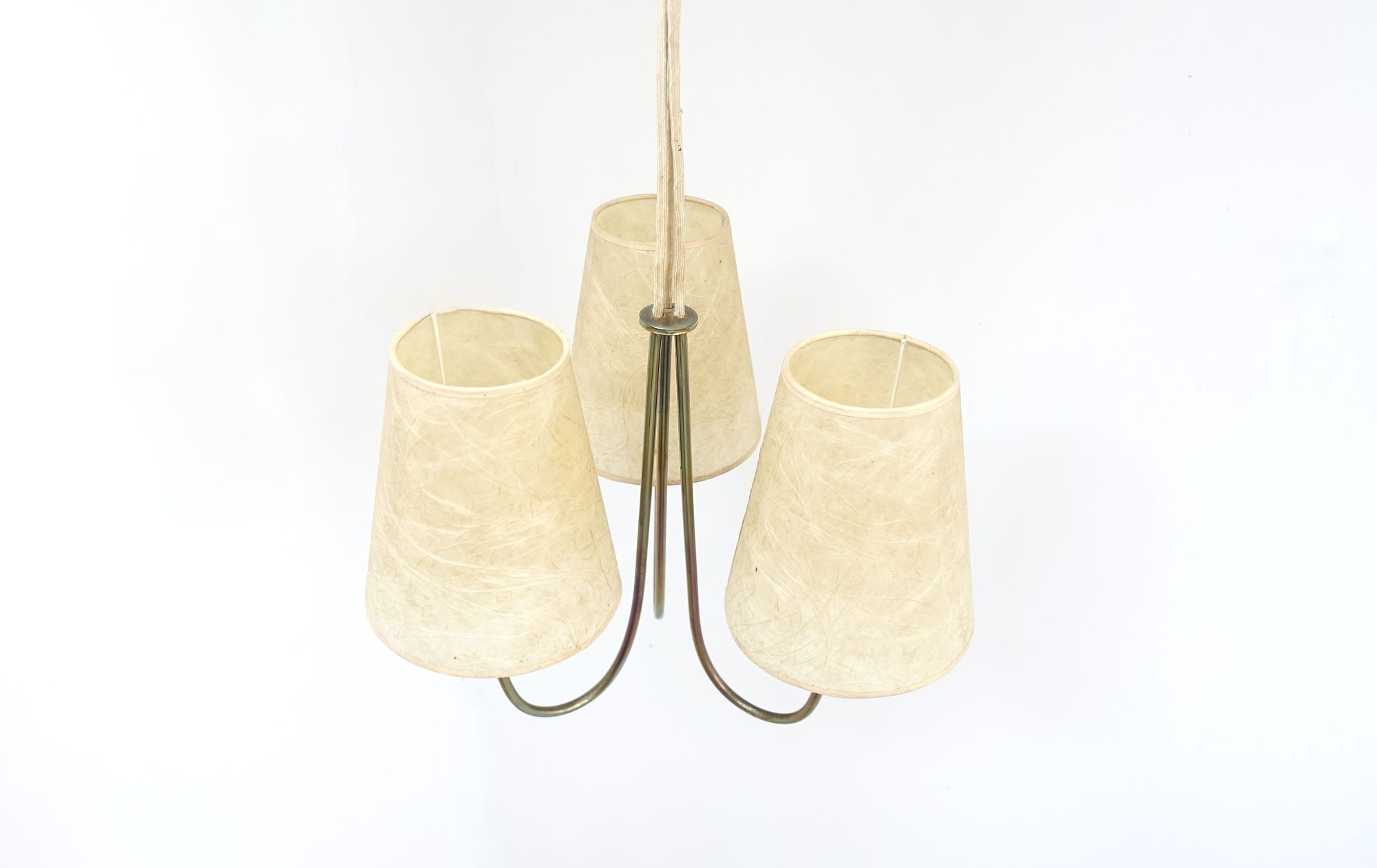 Brass pendant lamp B.A.G. swiss 50s