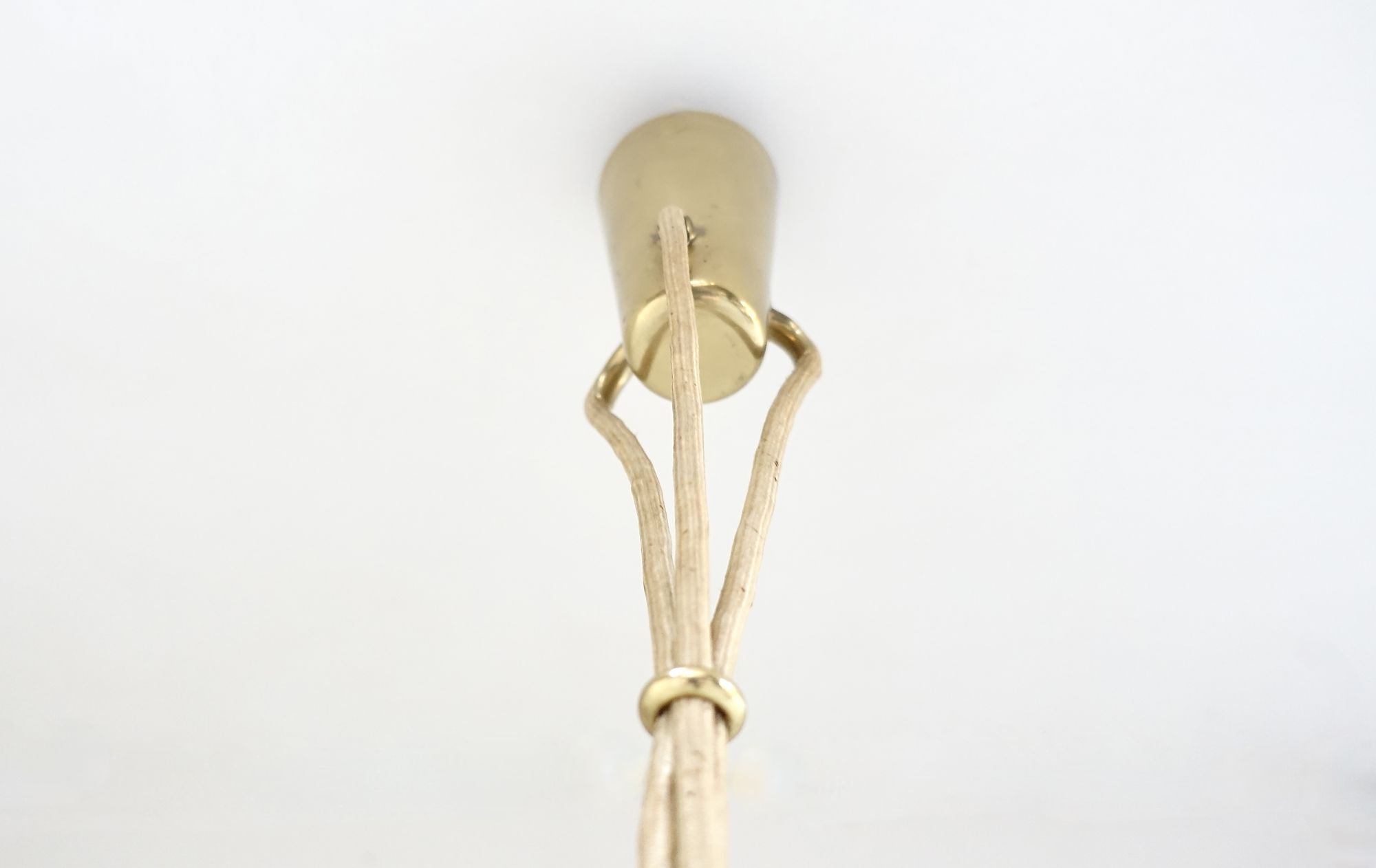 Brass pendant lamp B.A.G. swiss 50s