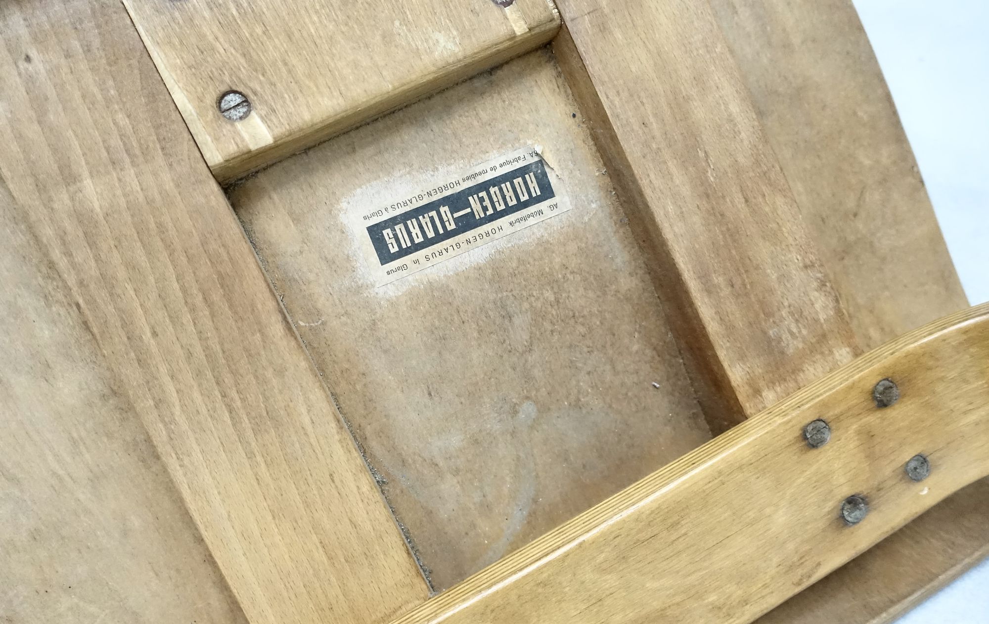 Plywood chair Horgen Glarus Swiss 50s