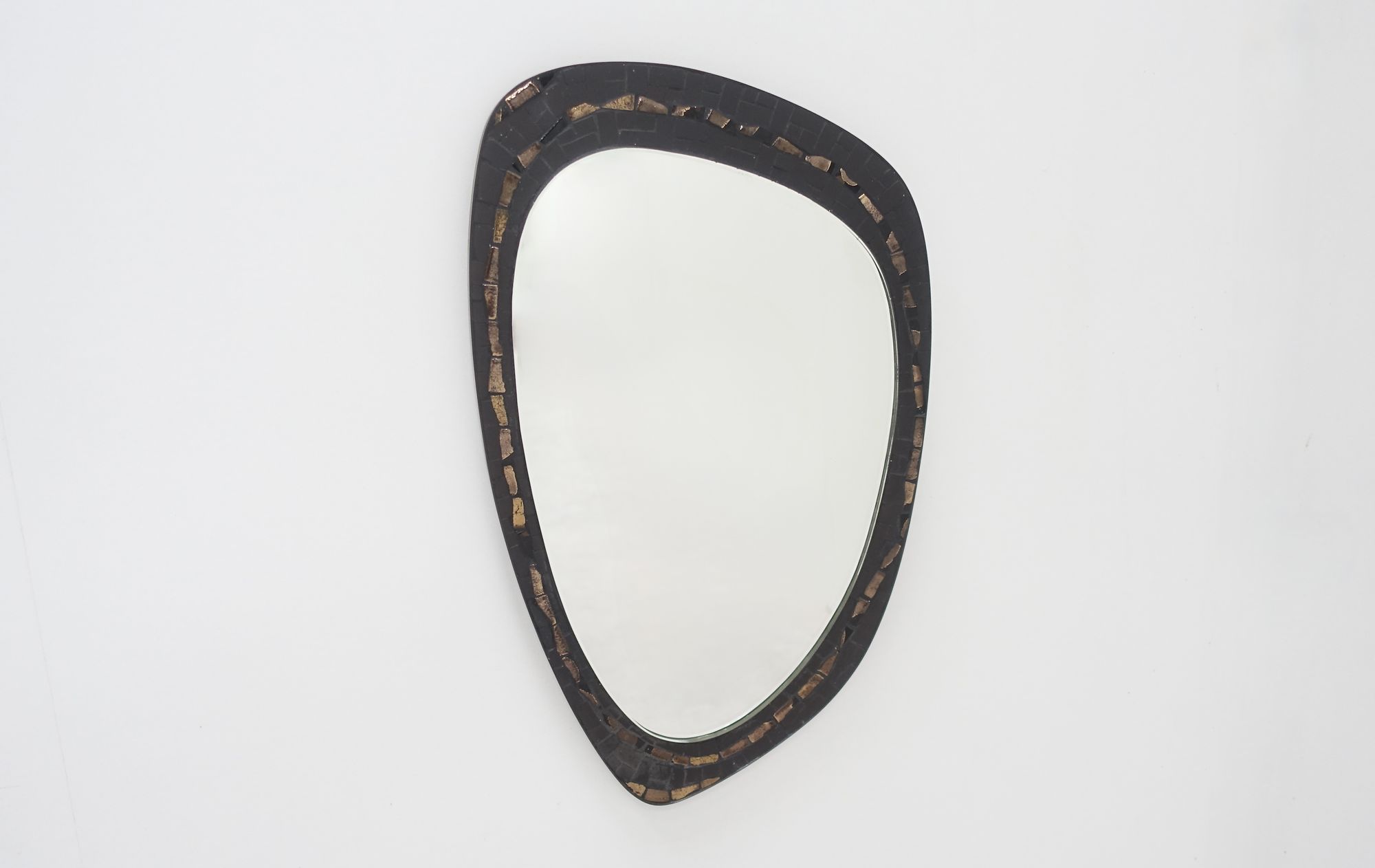 Berthold Müller mirror 50s ceramic mosaic