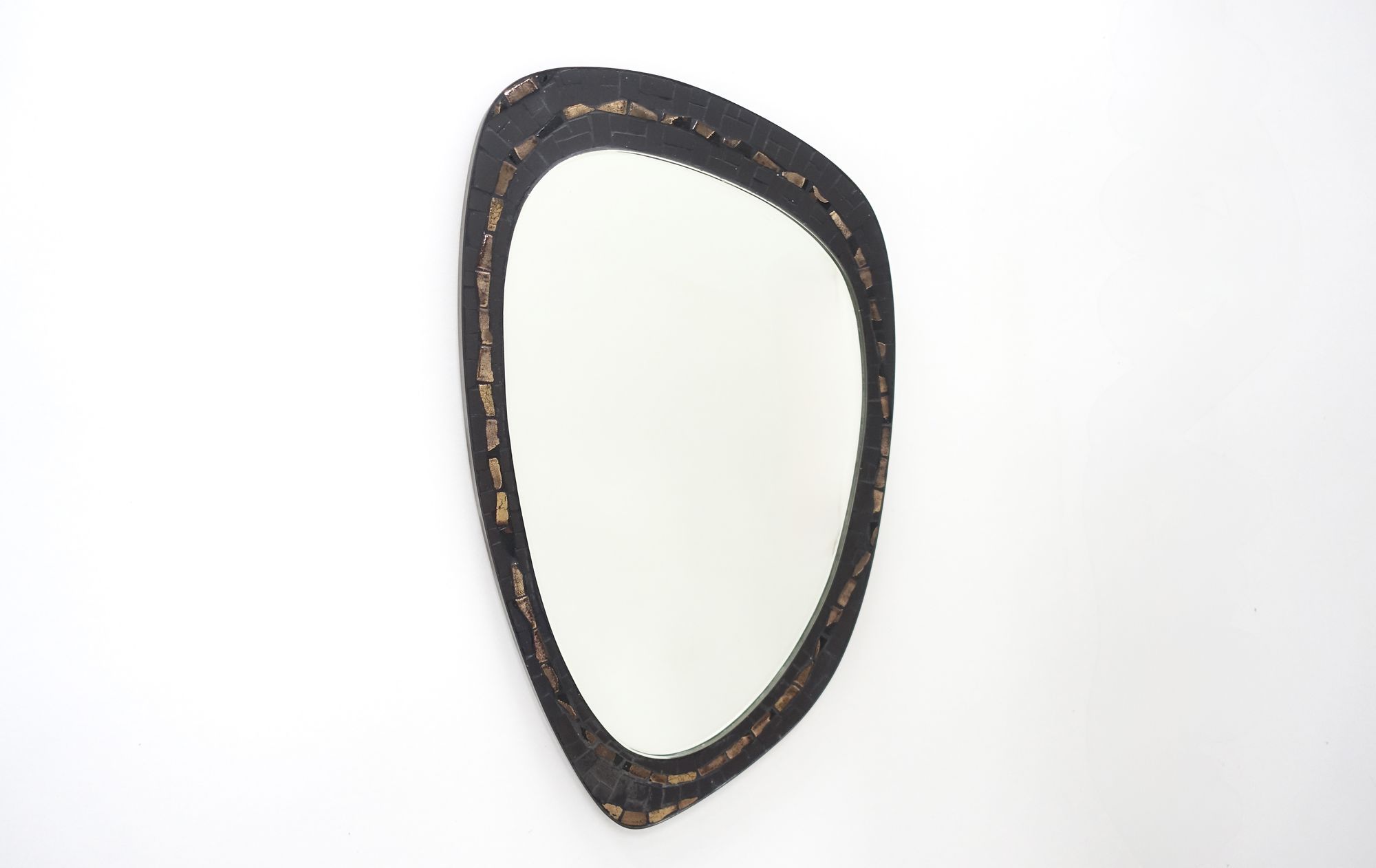 Berthold Müller mirror 50s ceramic mosaic