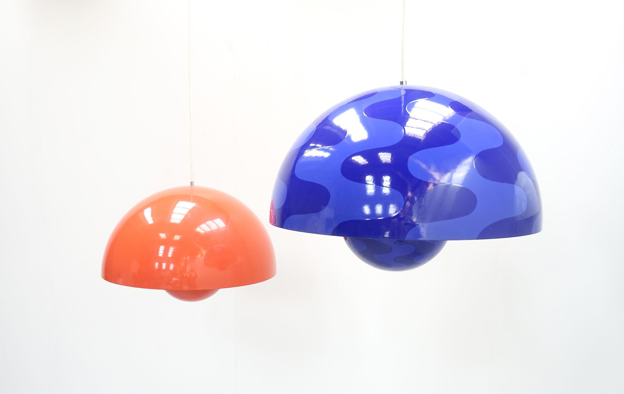 big flower pot lamps Verner Panton Pouslen 70s