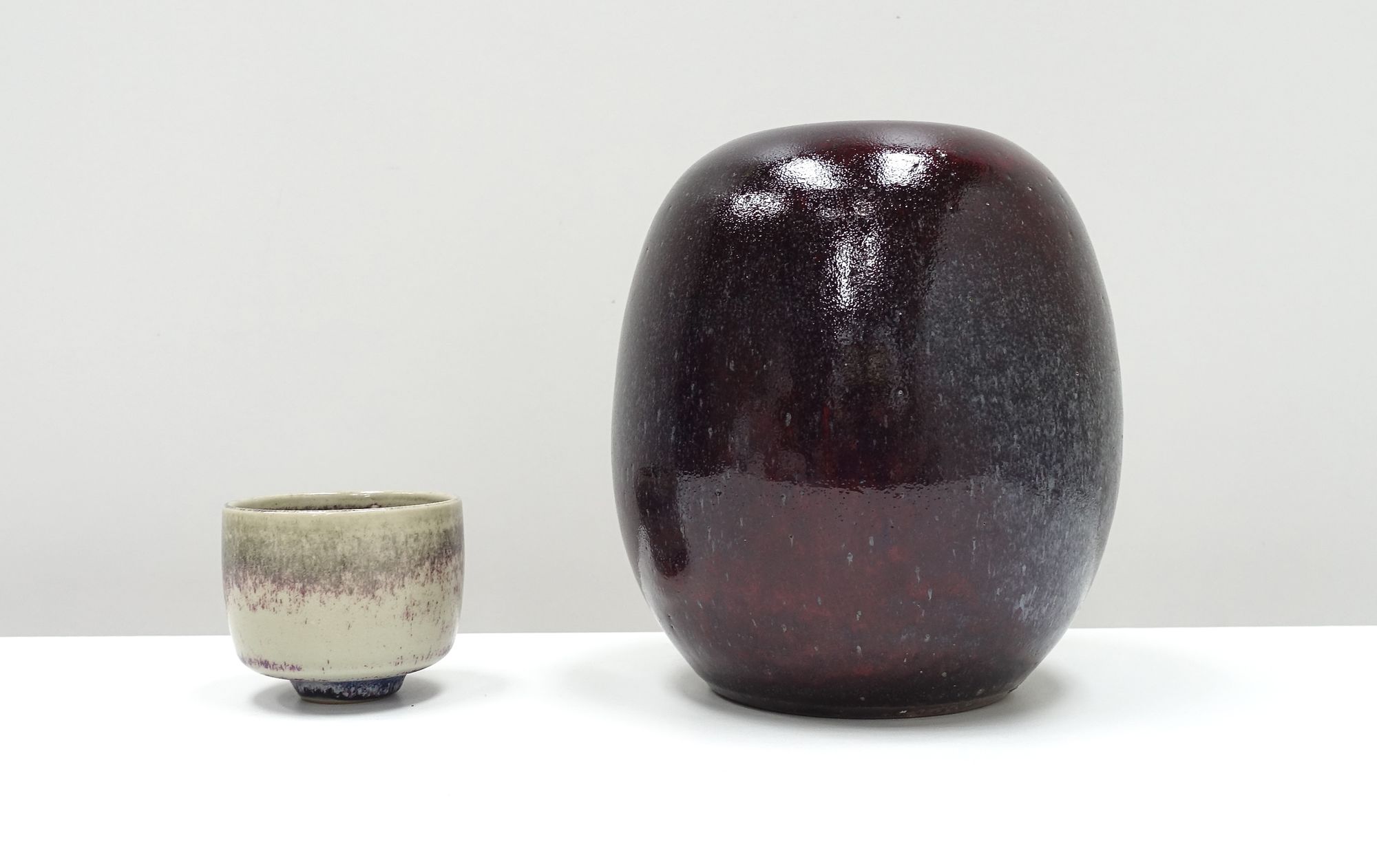 ceramic vase and chawan Edouard Chapallaz