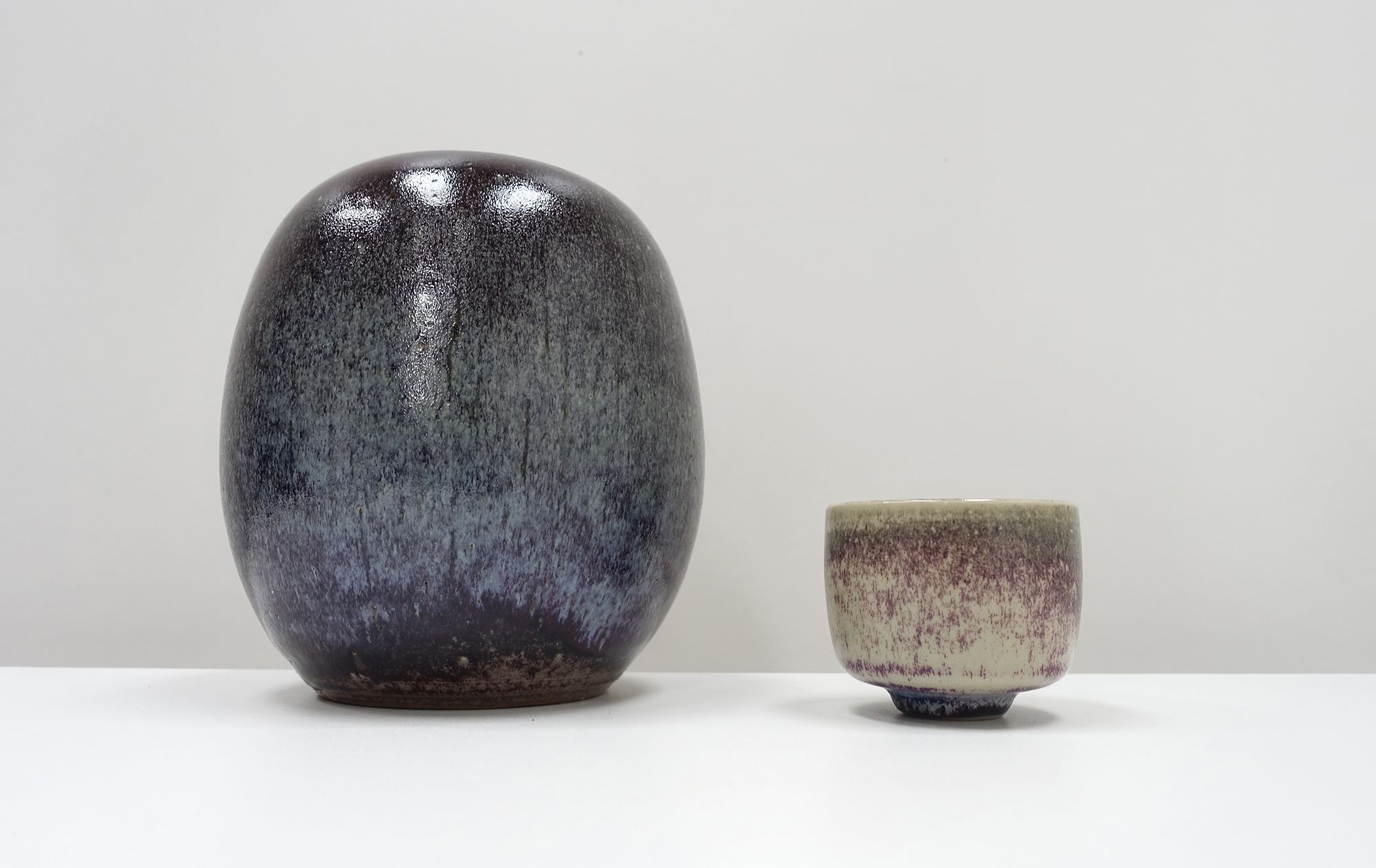 ceramic vase and chawan Edouard Chapallaz