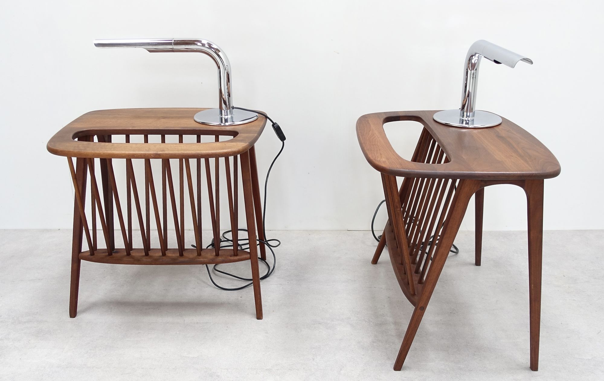 table lamps Ingo Maurer 60s and Arthur Umanoff side tables