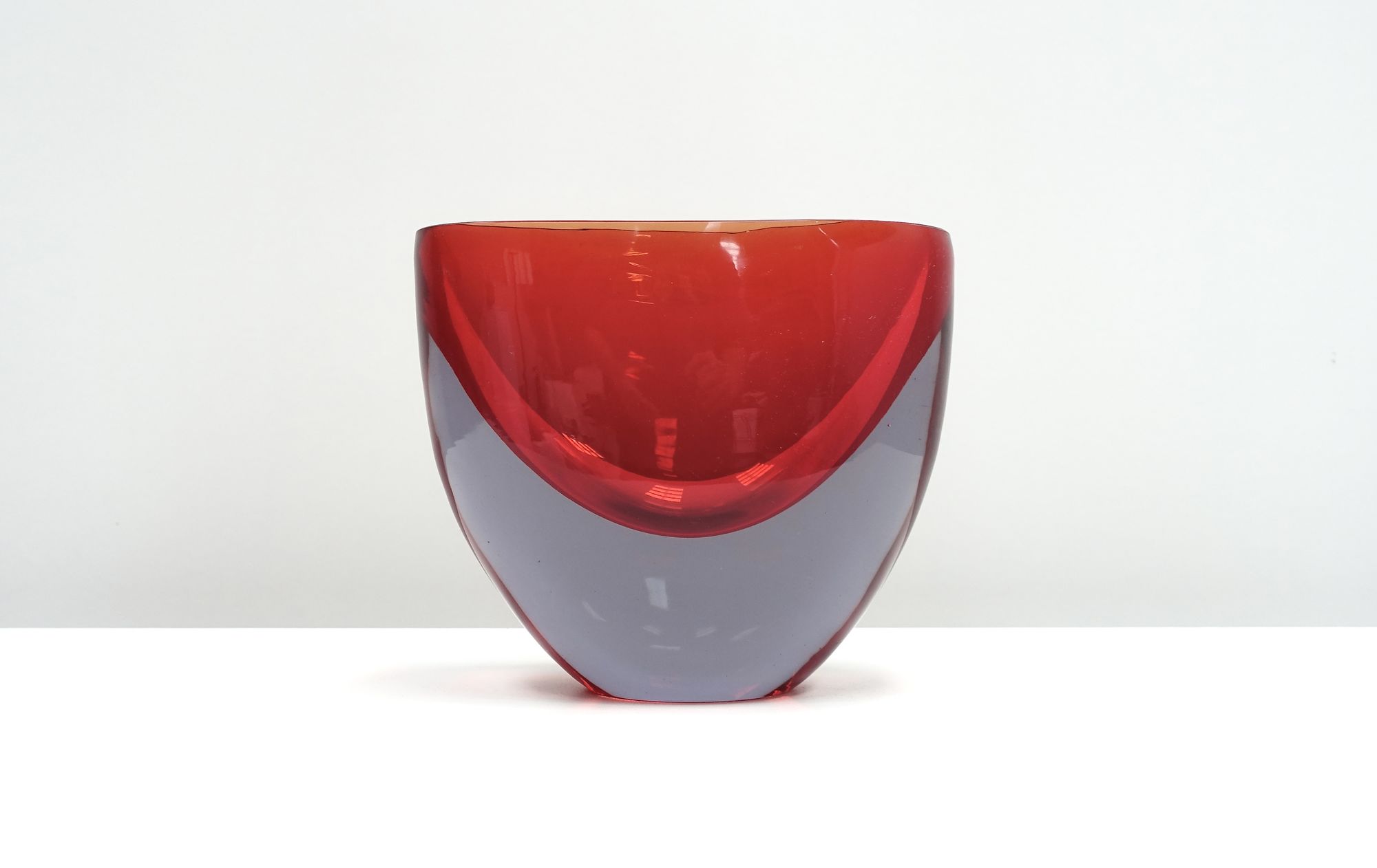 Sommerso glass vase Flavio Poli Seguso Vetri d'Arte 50s