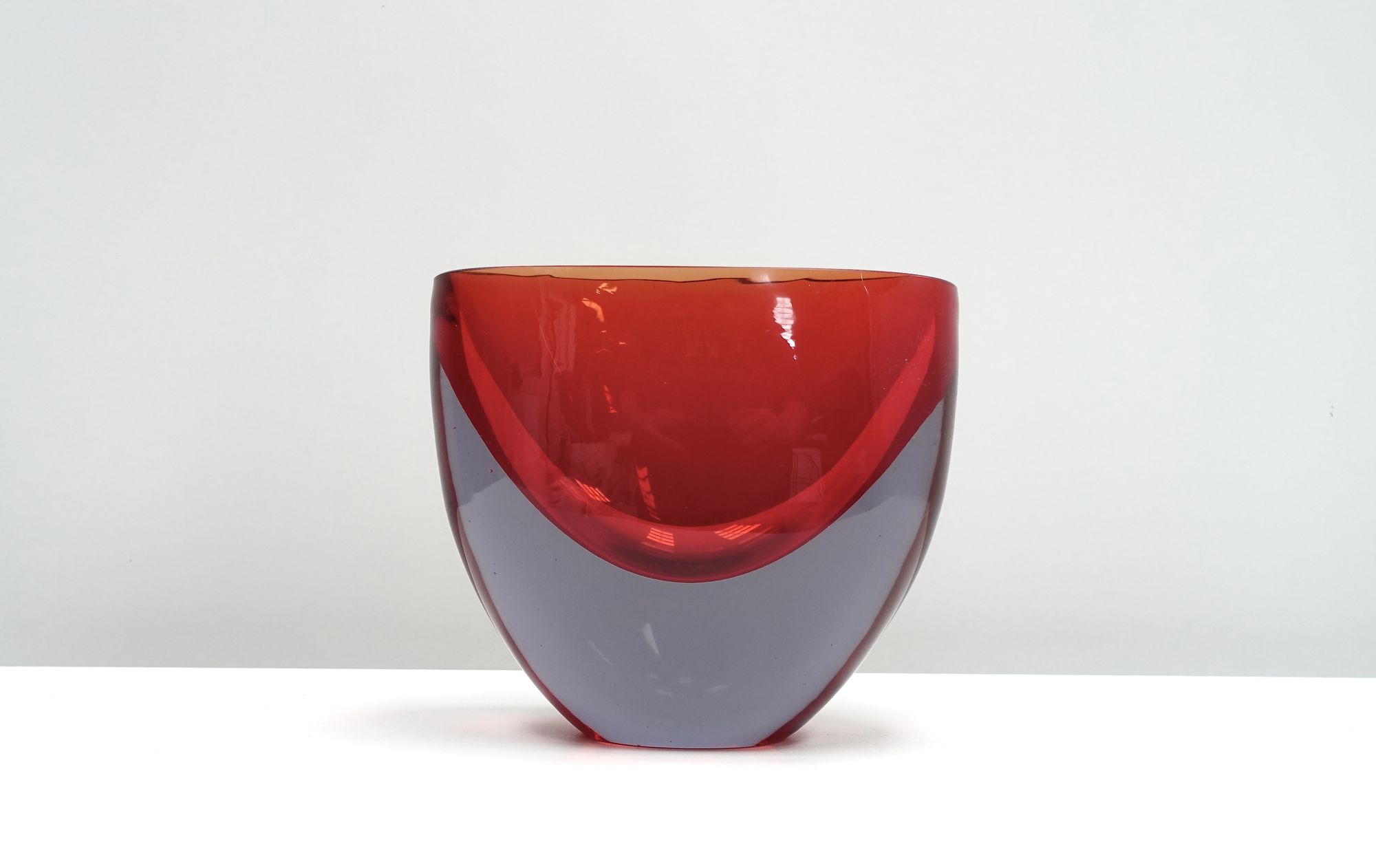 Sommerso glass vase Flavio Poli Seguso Vetri d'Arte 50s