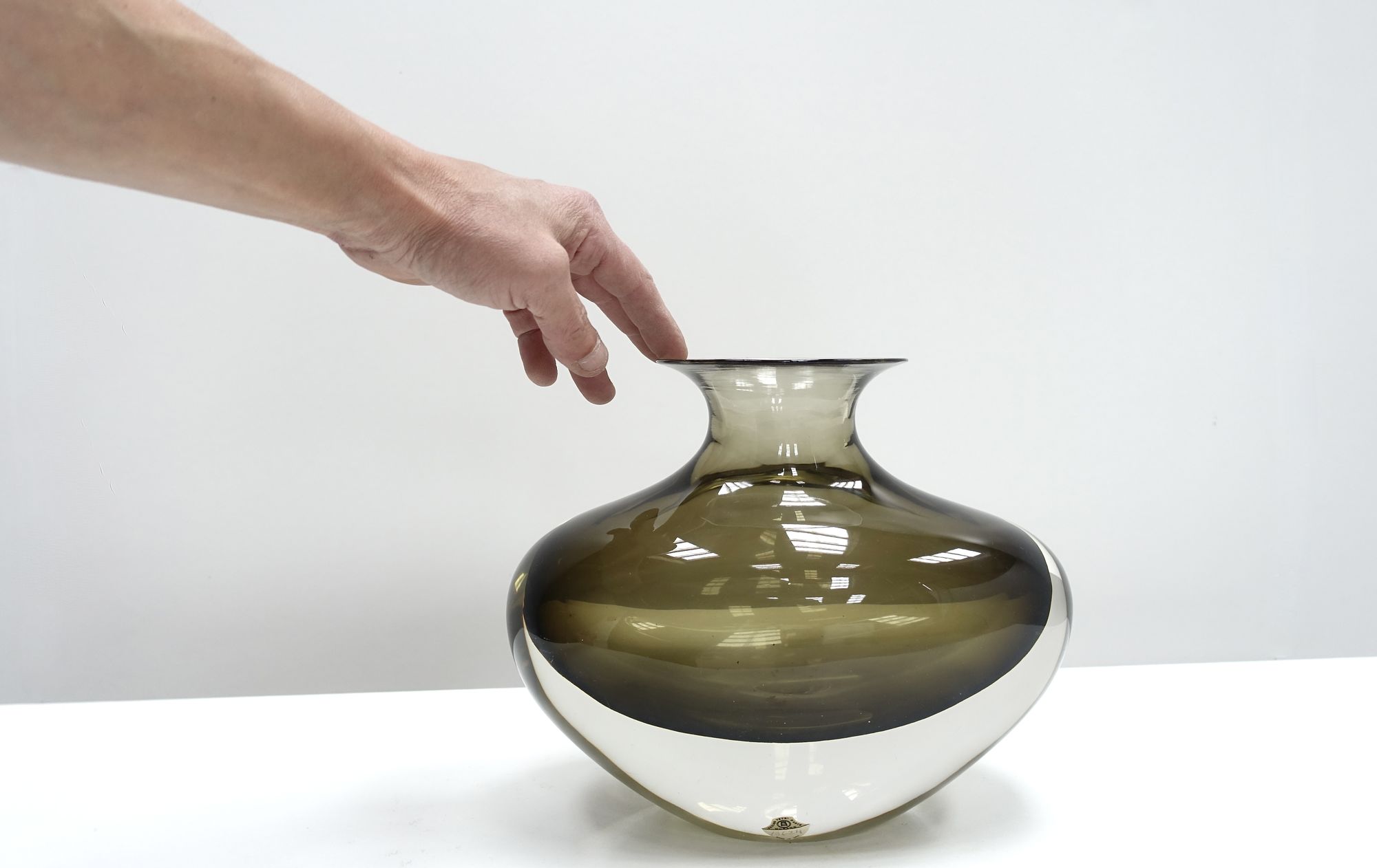 glass vase Flavio Poli Seguso Vetri d'Arte 50s