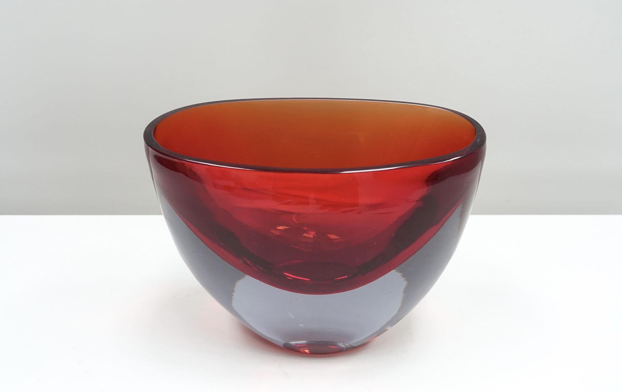 Sommerso glass vase Flavio Poli Seguso Vetri d'Arte 50s