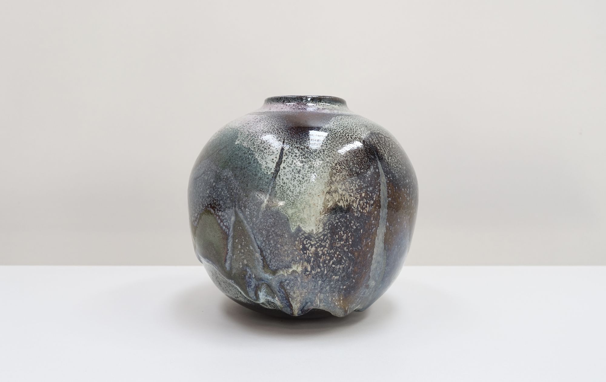 ceramic vase René Ben Lisa 80s French artist
