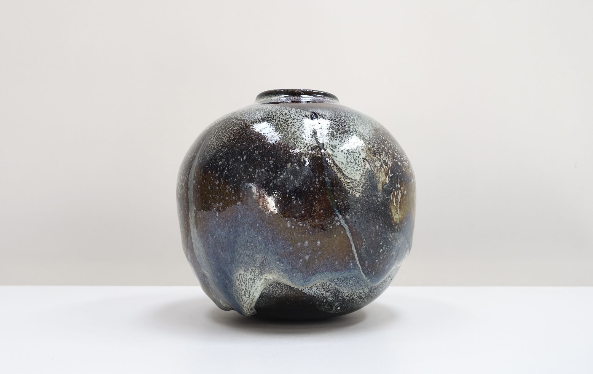 ceramic vase René Ben Lisa 80s French artist