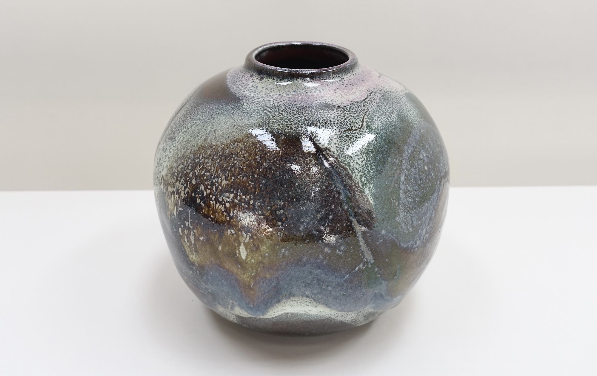 ceramic vase René Ben Lisa 80s French artist