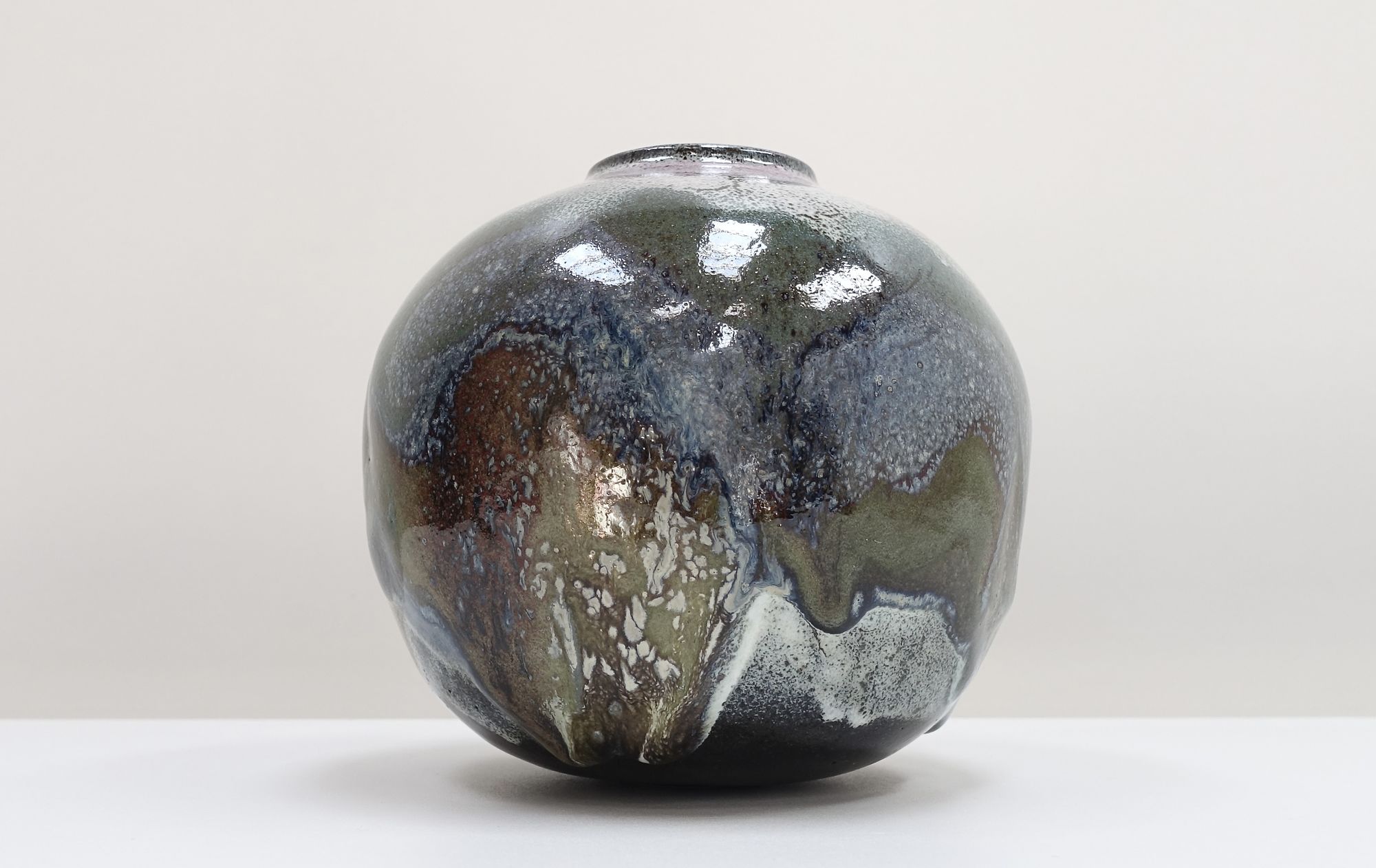 ceramic vase René Ben Lisa 80s French artist