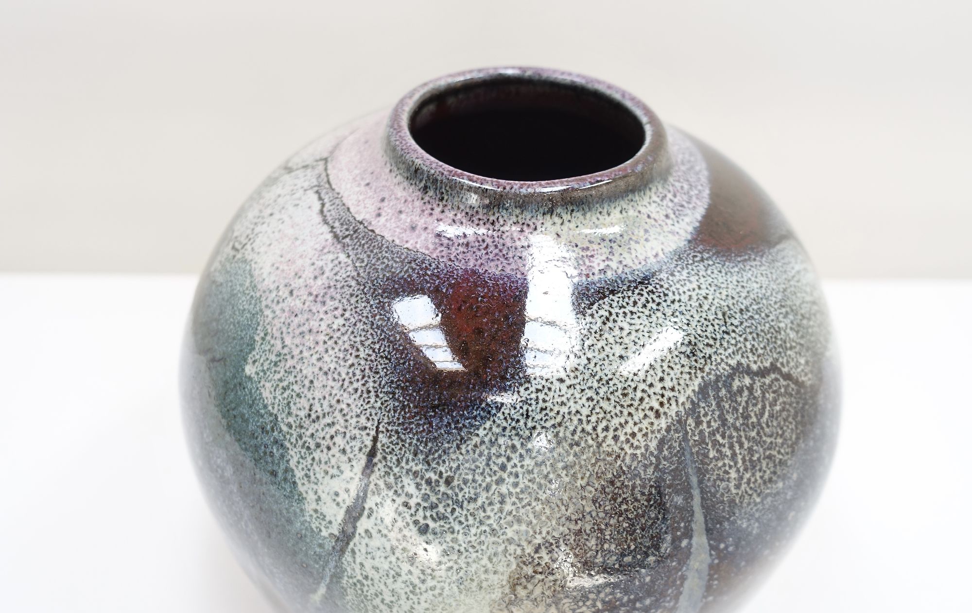ceramic vase René Ben Lisa 80s French artist