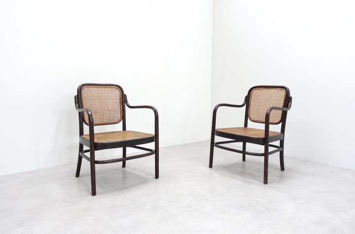 Adolf Gustav Schneck Thonet Wien Armchairs