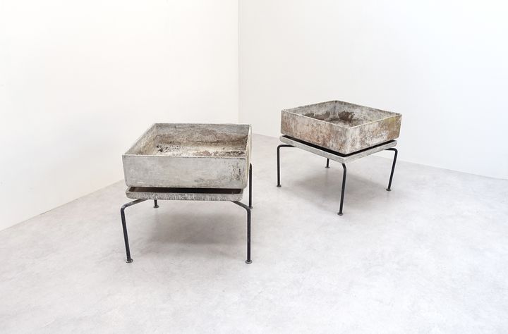 flower pots Bruno Rey 60s Eternit AG Swiss design