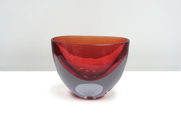 sommerso glass vase Flavio Poli Seguso Vetri d'Arte 50s